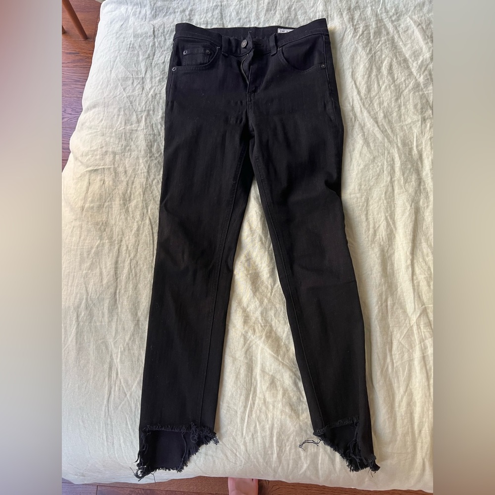 Rag and bone 10 in capri jean in black